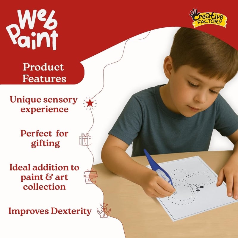 Creative Factory Web Paint Art Set - Mess Free Non-Toxic Painting Kit for Kids Age 4+ - Image 3